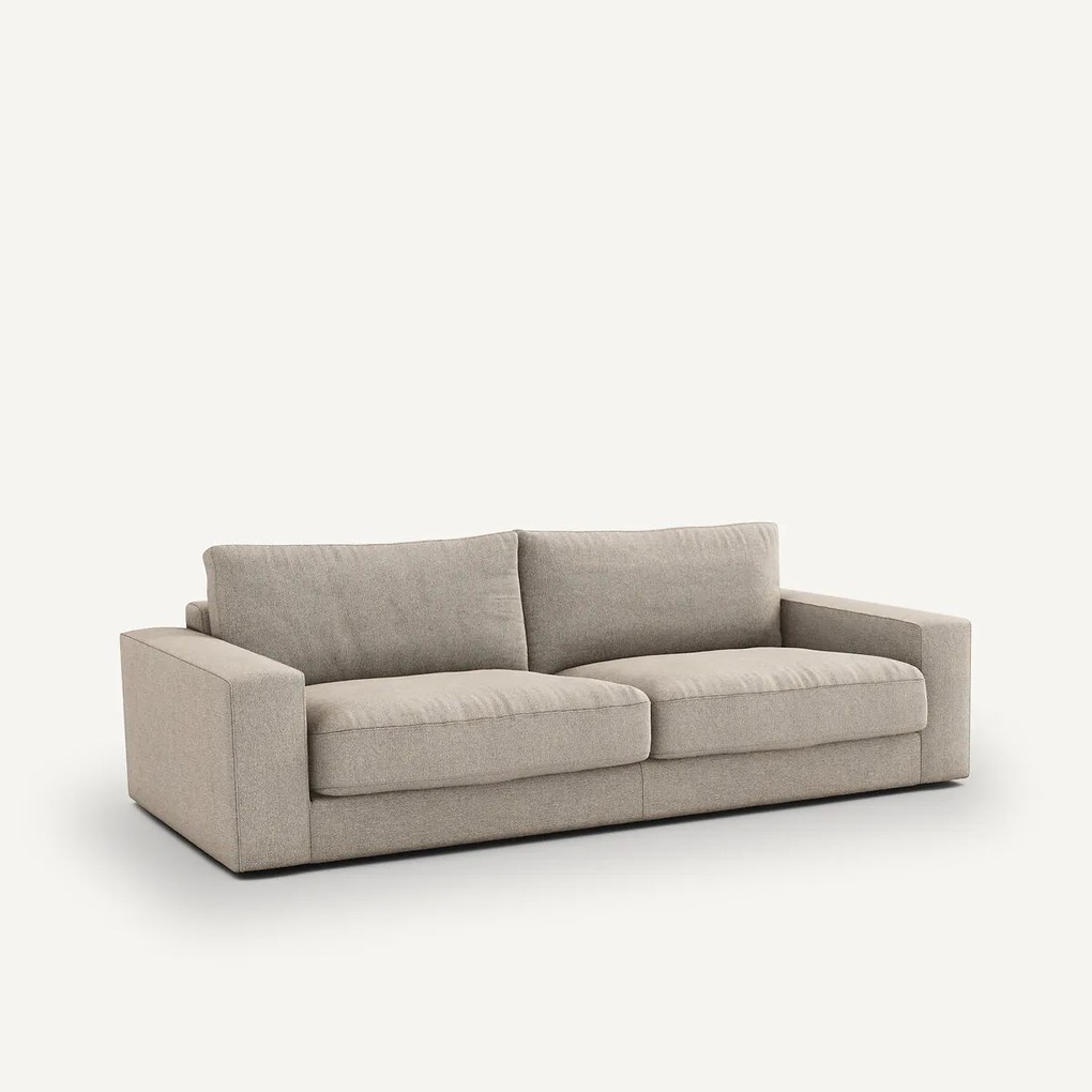 3-zits bank, omvormbaar, in structuurviscose en linnen, SKANDER