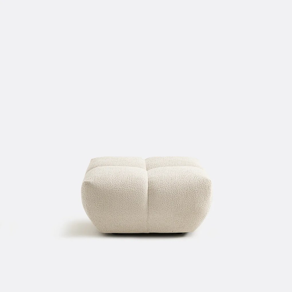 Poef, reliëfstof, L83 cm, Nuria