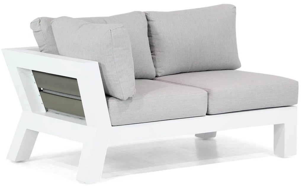 Hoek loungeset 5 personen Aluminium Wit  Santika Furniture Santika Yovita