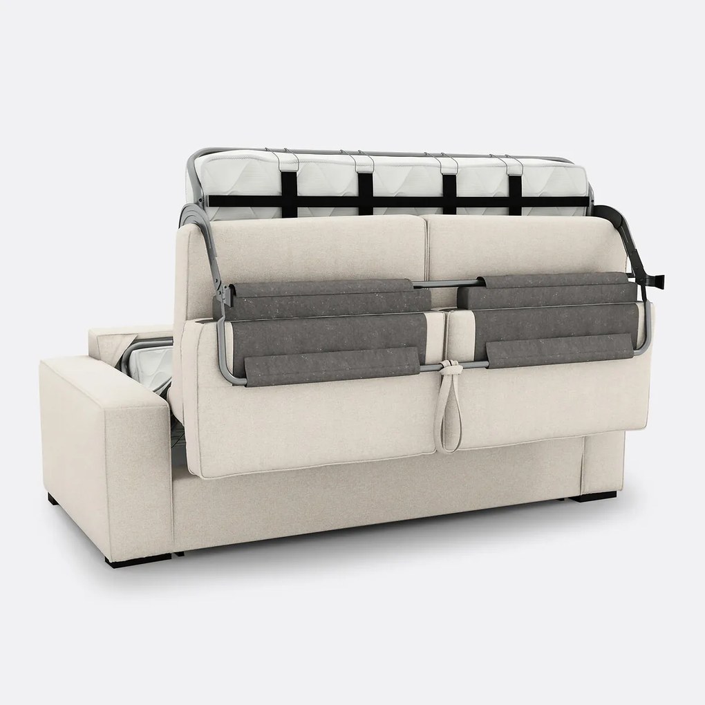 Slaapbank met structuur, 2, 3 of 4 zits, Comfort Bultex®, Cécilia