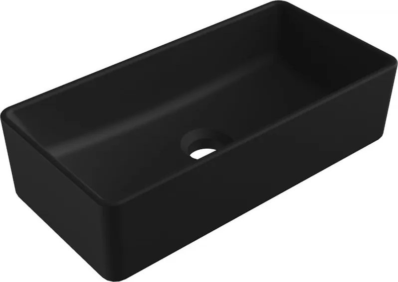 Mexen Nadia opbouwwastafel 46 x 23 cm, zwarte mat - 21614685