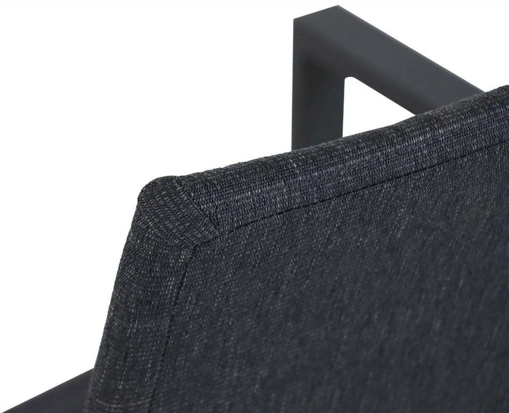 Tuinset 6 personen 240 cm Aluminium/textileen Grijs Osmen Joliet/Ellisse