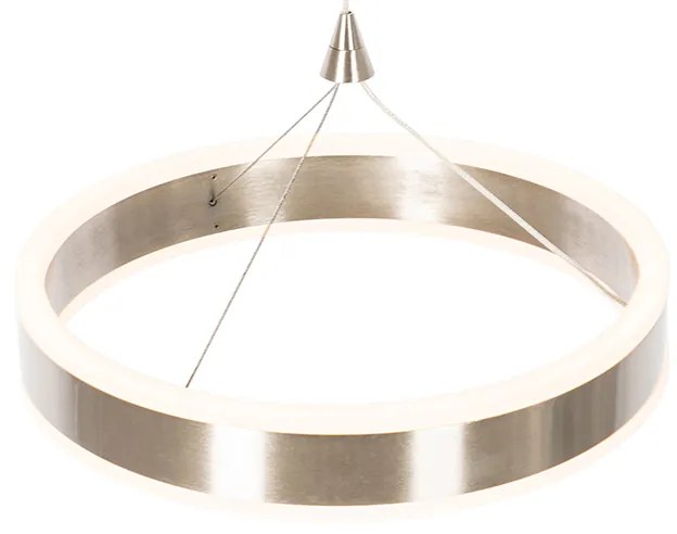 Hanglamp staal 30 cm incl. LED 3-staps dimbaar - Lyani