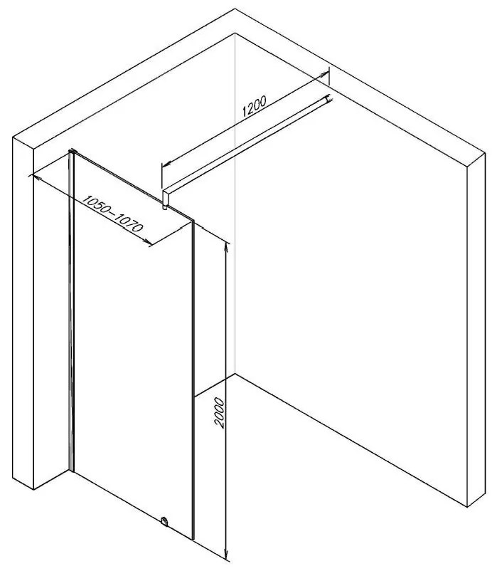 Best Design Erico douchewand 110x200cm ANTI-KALK