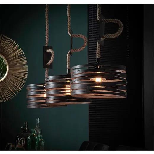 Norvel Hanglamp 3-lichts | Kalfort |  | Grijs & Zwart   | Cavetown
