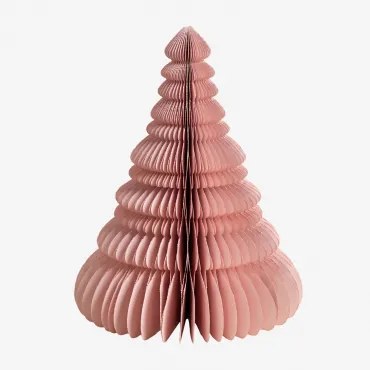 Set Van 3 Kerstbomen Van Noelle-papier Roze & ↑31 Cm - Sklum