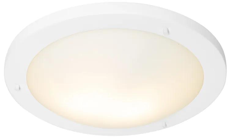 Buitenlamp Moderne plafonnière wit 41 cm IP44 - Yuma Modern E27 IP44 Buitenverlichting rond