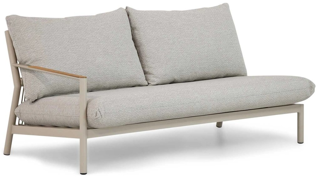 Hoek loungeset 6 personen Aluminium/rope Taupe Coco Sevilla
