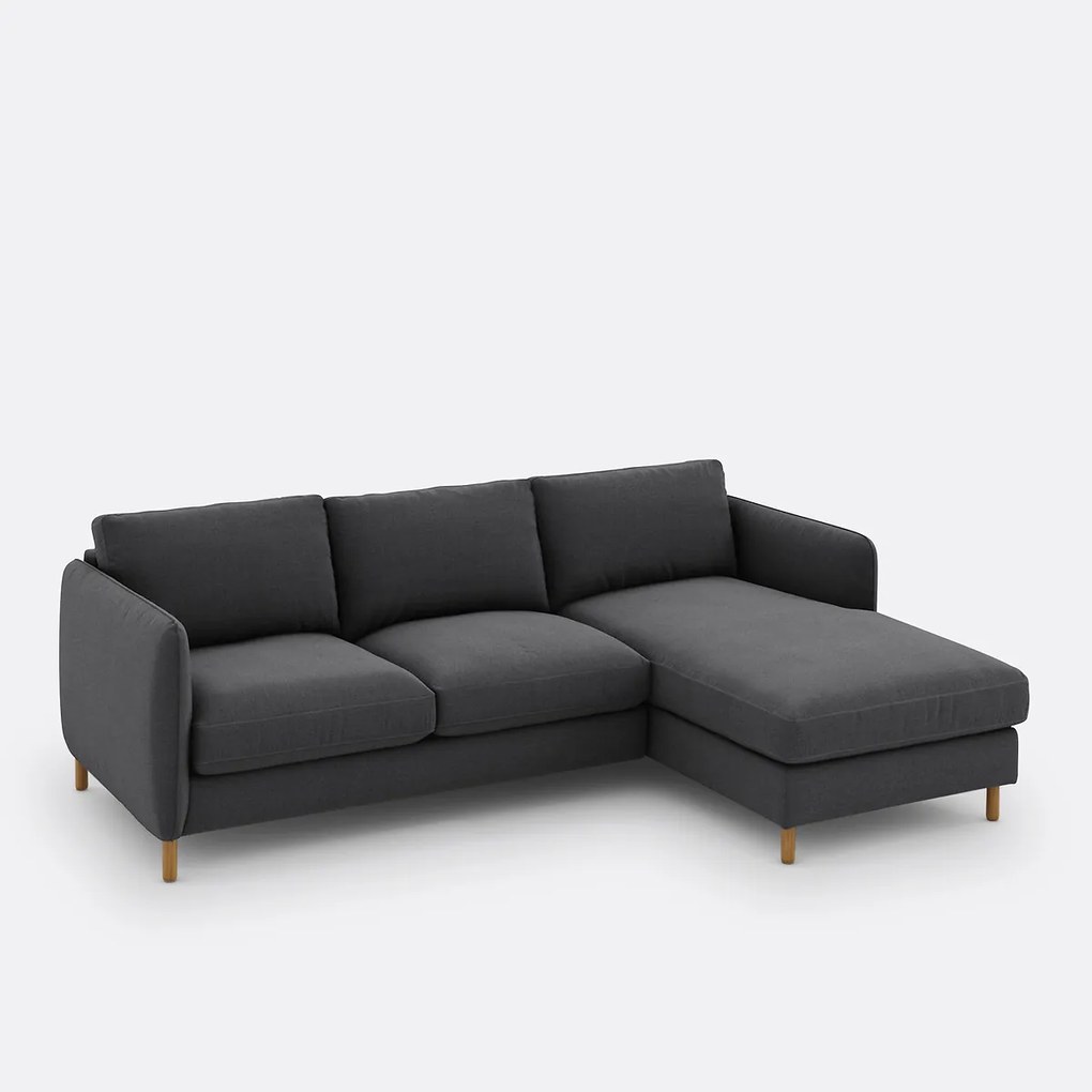 Hoekbank rechts, polyester, Loméo