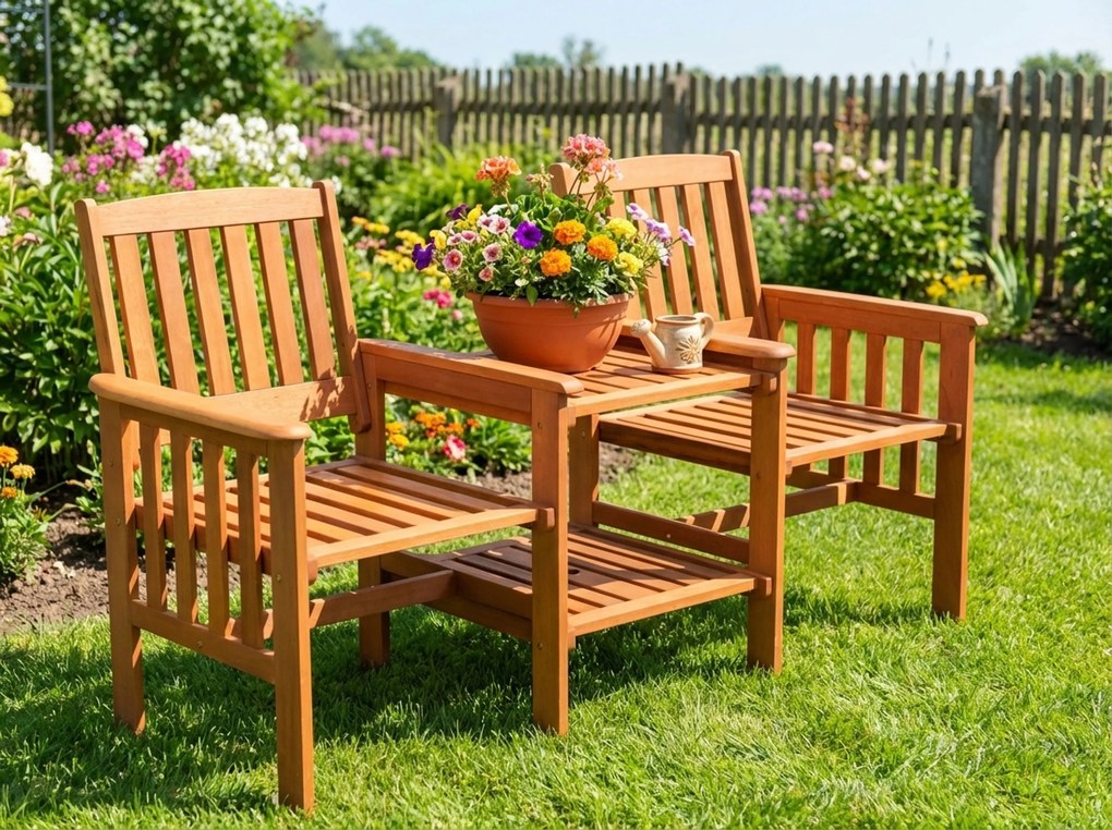 Memphis Tete A Tete Bank Meranti Zand/Beige