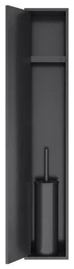 Hotbath &MORE Inbouwnis en Borstelgarnituur - 16x60x13cm - Geborsteld zwart PVD PH060BMBP