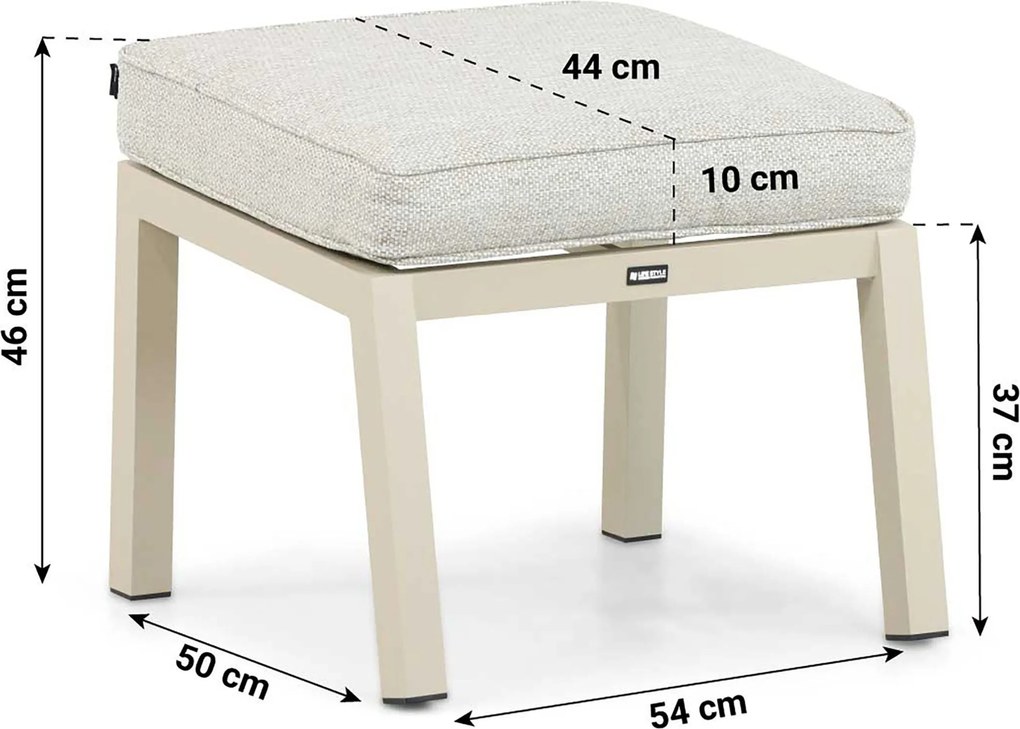 Bistroset 1 persoon  Aluminium Taupe Lifestyle Garden Furniture Albelli