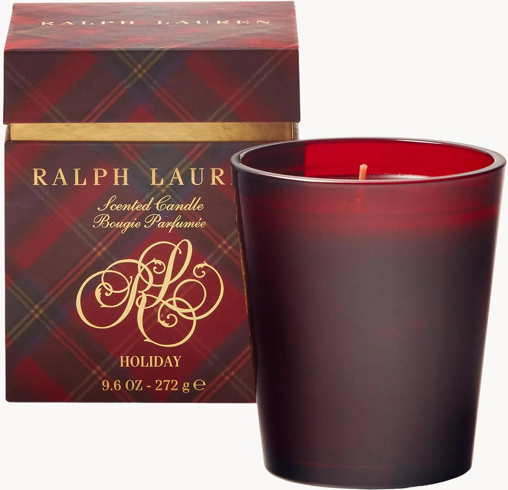 Geurkaars Holiday (evergreen, rode bes, jeneverbes)