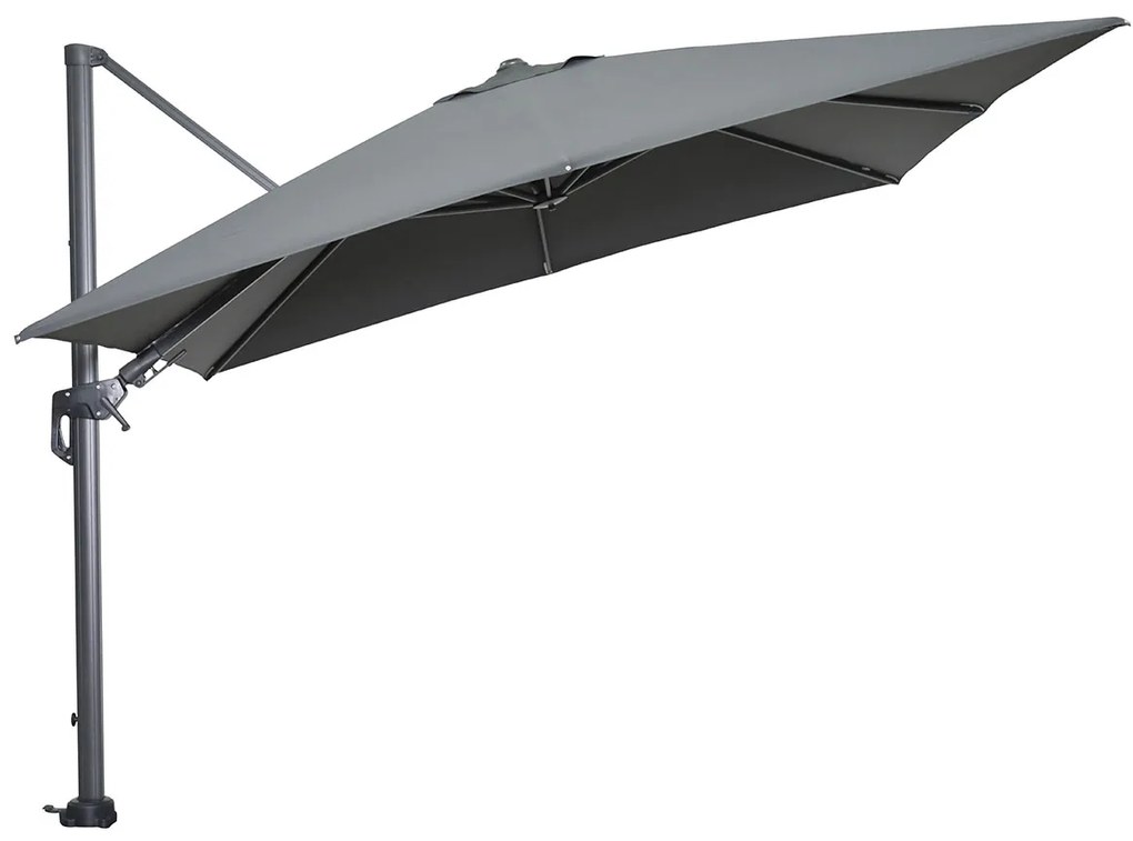 Garden Impressions Hawaii zweefparasol 300x300 cm - frame carbon black - doek donker grijs