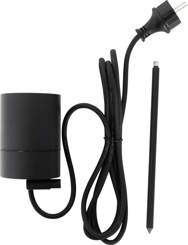 Moderne prikspot zwart AR70 verstelbaar IP44 - Solo