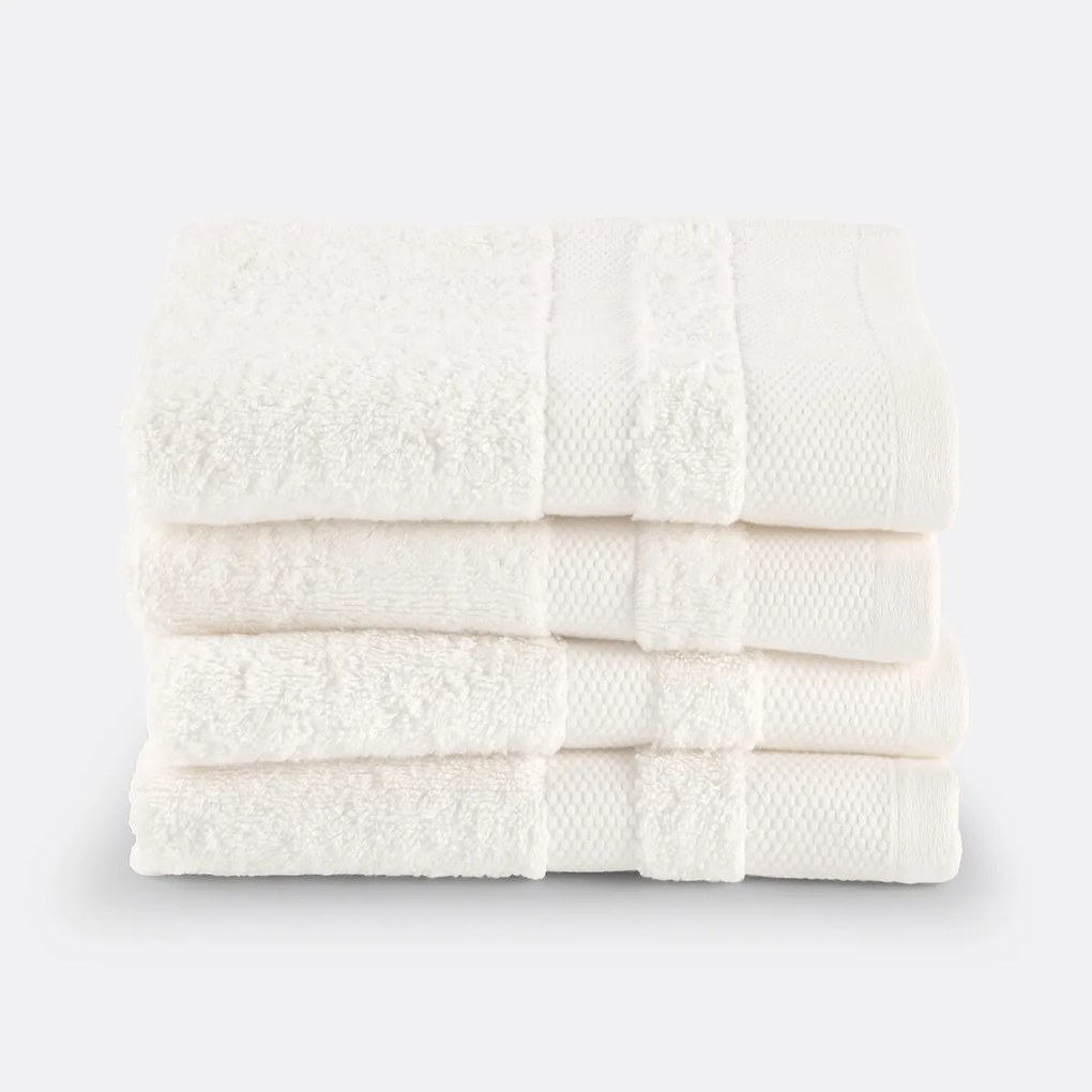 Set van 4 gastendoekjes in gekamd katoen, Kheops