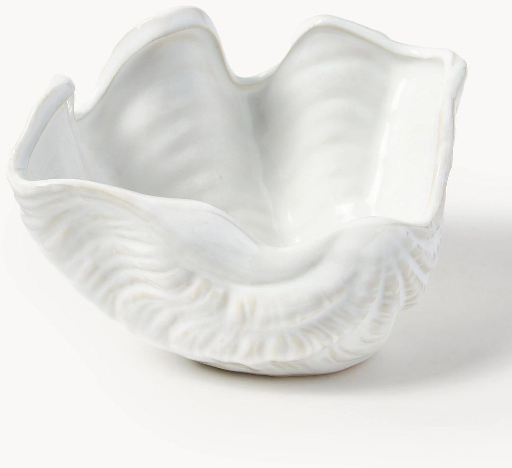 Decoratieve schaal Mar in schelpvorm met reactief glazuur, B 18 cm