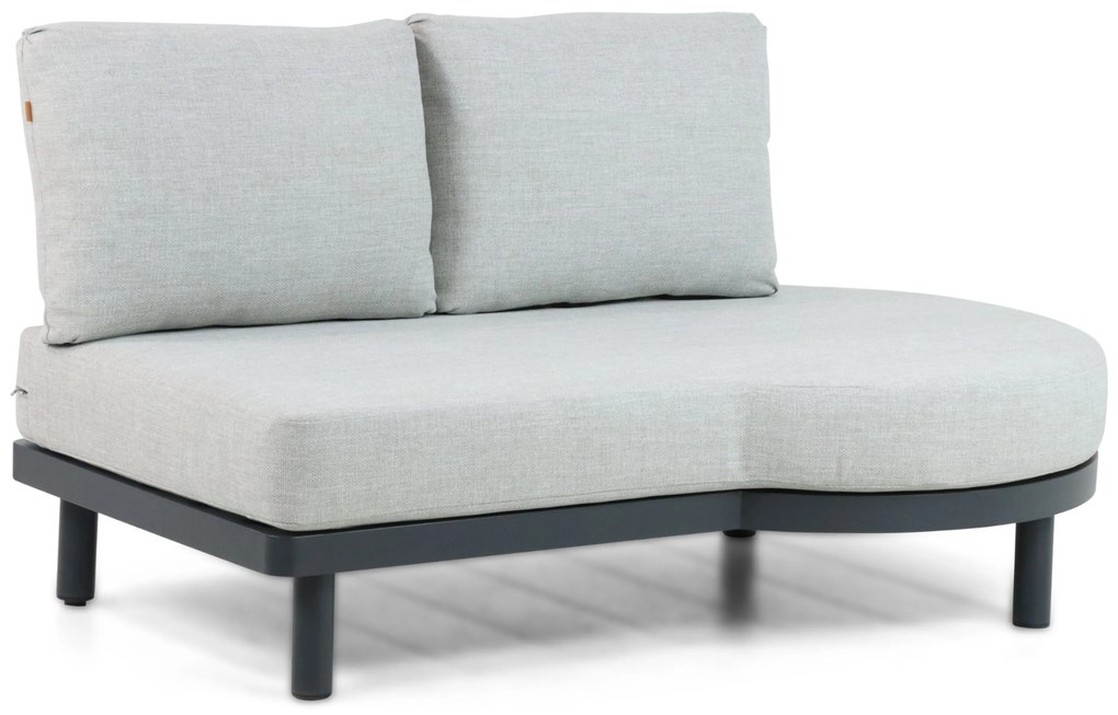 Hoek loungeset 5 personen Aluminium/rope Grijs  Santika Furniture Santika