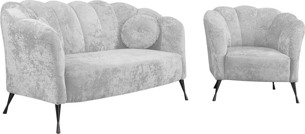 Gestoffeerde meubelset Providence 152, Afwezig, 59 kg, Afwezig, Stof, Poten: Metaal