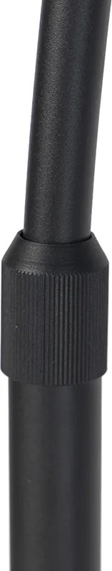 Booglamp zwart velours kap groen met goud 50 cm - XXL