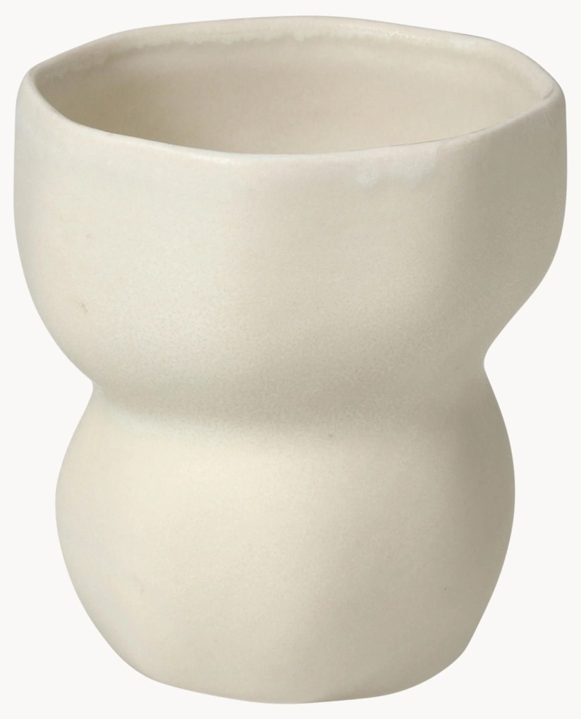 Handgemaakte beker Limfjord in organische vorm