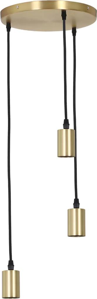 Light & Living Hanglamp 'Brandon' 3-Lamps, antiek brons