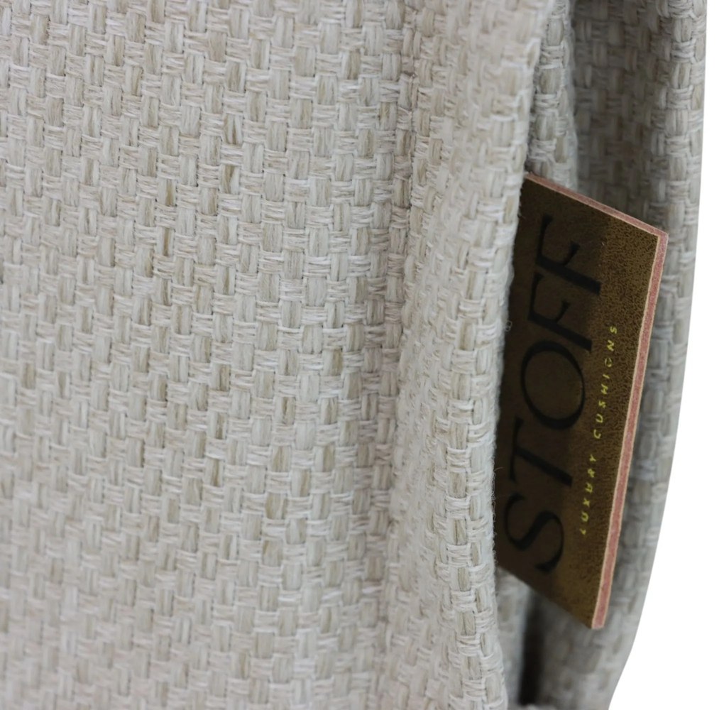 Stoff Mika Standenkussen Polyester Taupe