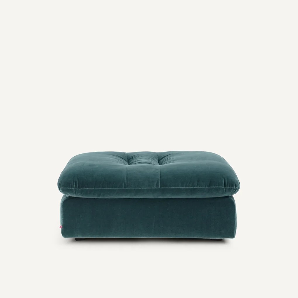 Modulaire fluwelen voetensteun, GIULIANO