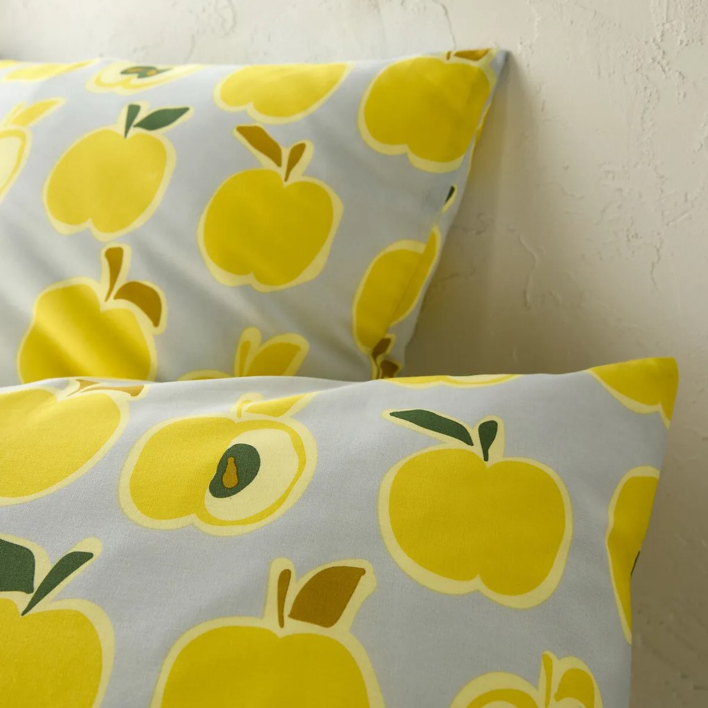 Bedset 50% gerecycled katoen vierkant kussensloop Pommes