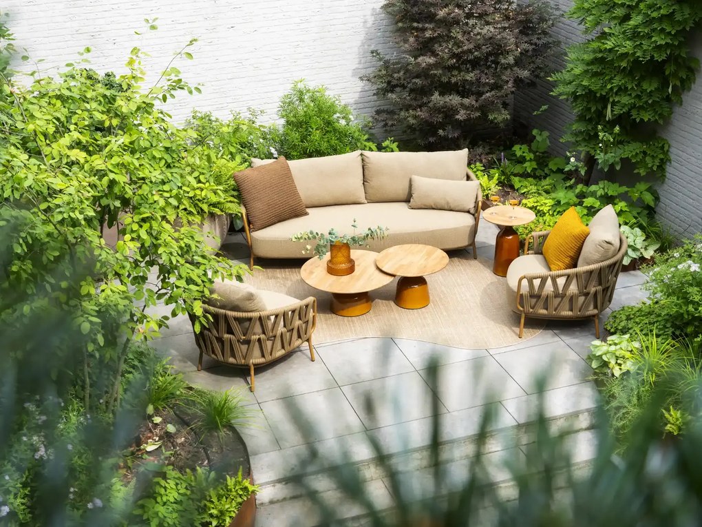 4 Seasons Outdoor Biarritz loungestoel amber Loungestoel   beige weerbestendig