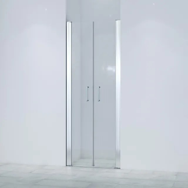 Marenza Neptune Pendeldeur - 80x200cm - 6mm veiligheidsglas - anti kalk - chroom SKII622SALOON-80