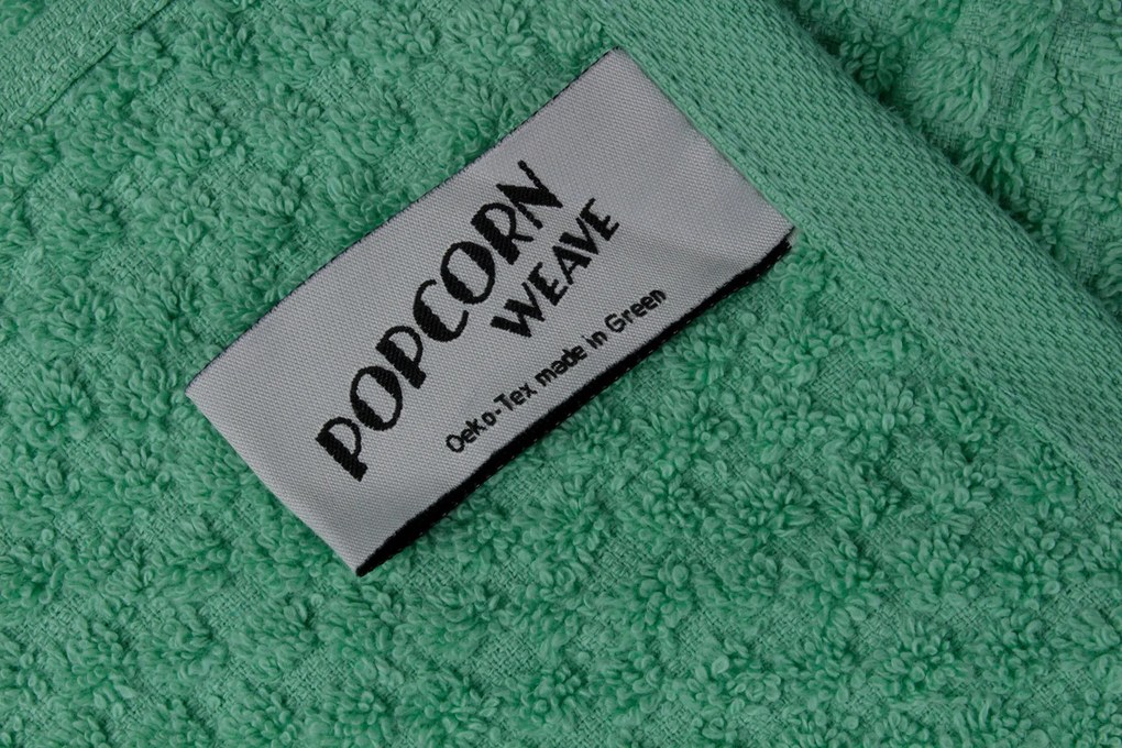 Handdoek Popcorn Collectie– 4 stuks – 50×100 – groen