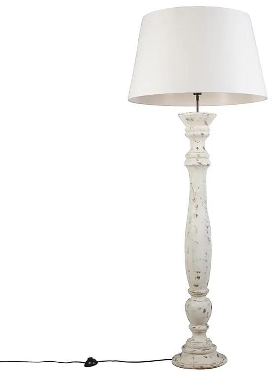 Vloerlamp Ritual wit met kap 70cm wit Landelijk / Rustiek rond Binnenverlichting Lamp