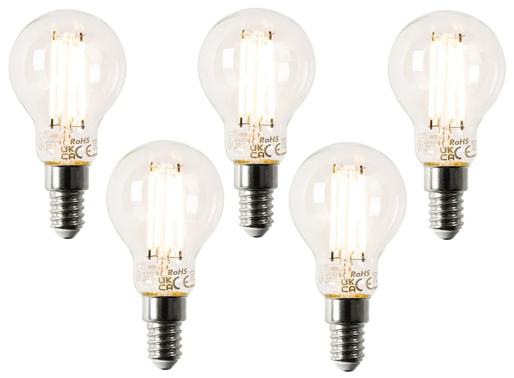 Set van 5 Smart E14 LED lampen P45 4,5W 470 lm 1800-4000K