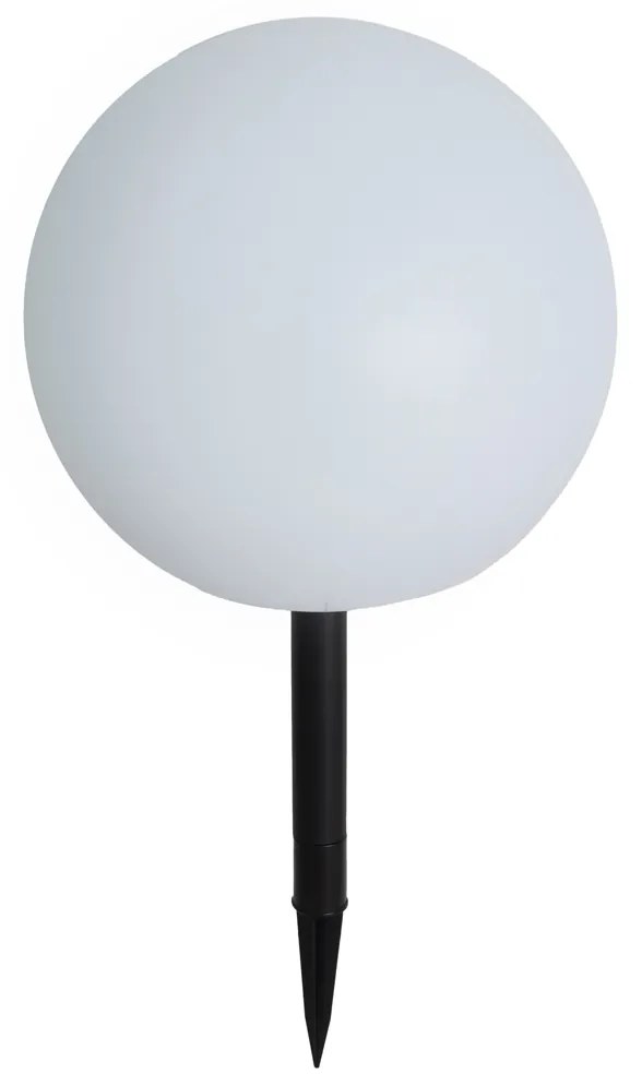 Buitenlamp wit 30 cm incl. LED IP44 solar RGBW - Ludger Modern IP44 Buitenverlichting rond