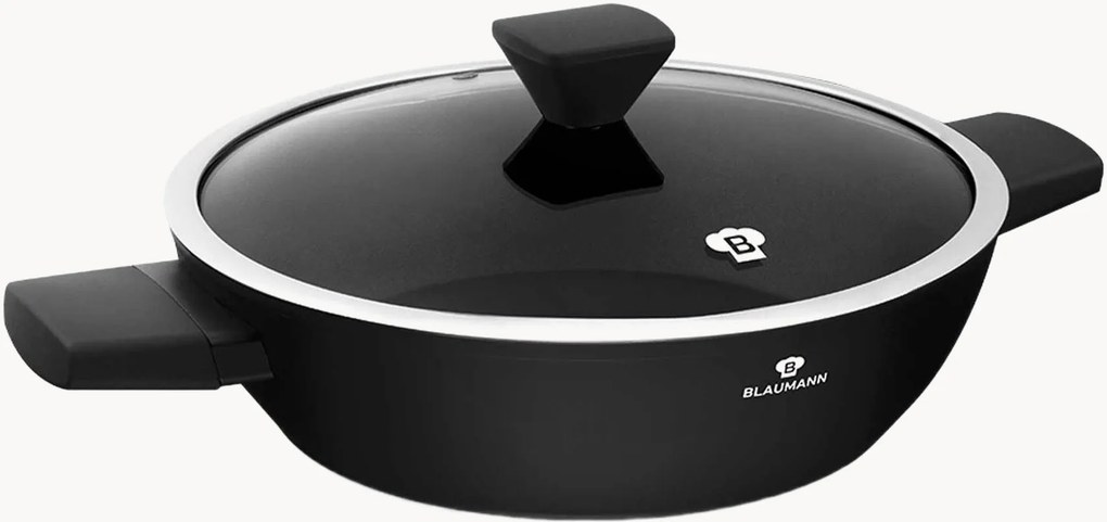Kookpan Matte Black met deksel