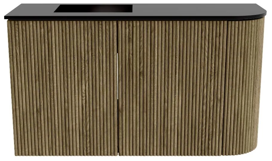 Mondiaz Joya 70cm toiletmeubel ronding rechts dusk met wastafel faye links zonder kraangat urban