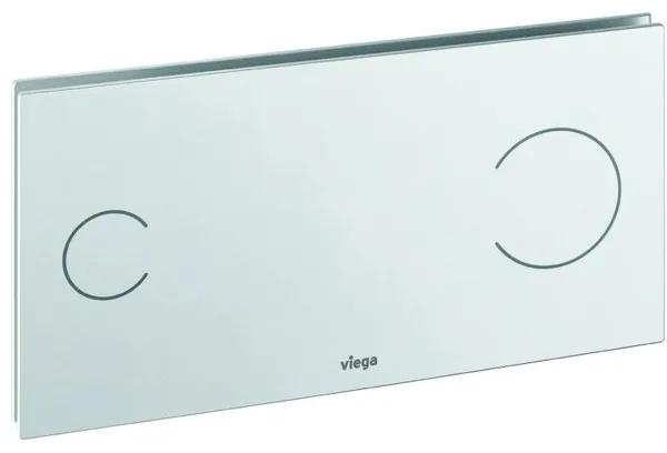 Viega Visign for more 100s wc bedieningsplaat 230v sensitive helder glas lichtgrijs 622 671