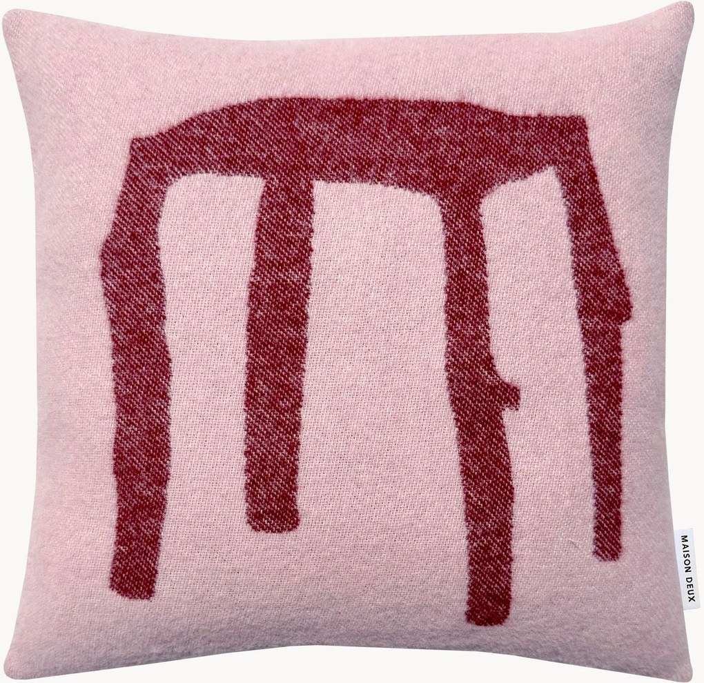 Jacquard wollen kussen Teun Zwets