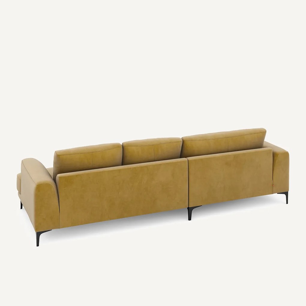 XL hoekbank links in fluweel, MARSILE