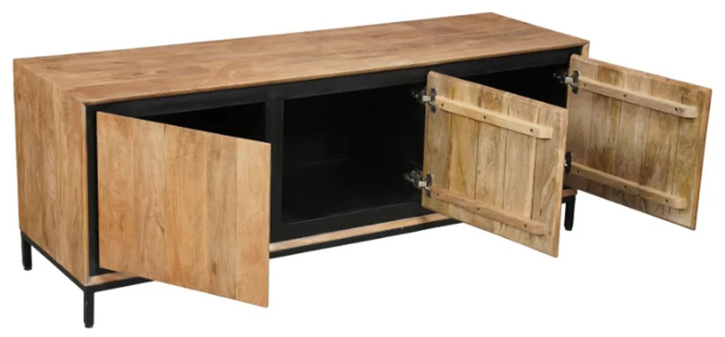 Starfurn RichWood Industrieel Tv-meubel Mangohout 150 Cm - 150x45x55cm.