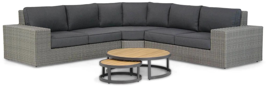 Hoek loungeset 5 personen Wicker Grijs Garden Collections Oxford/Westfield