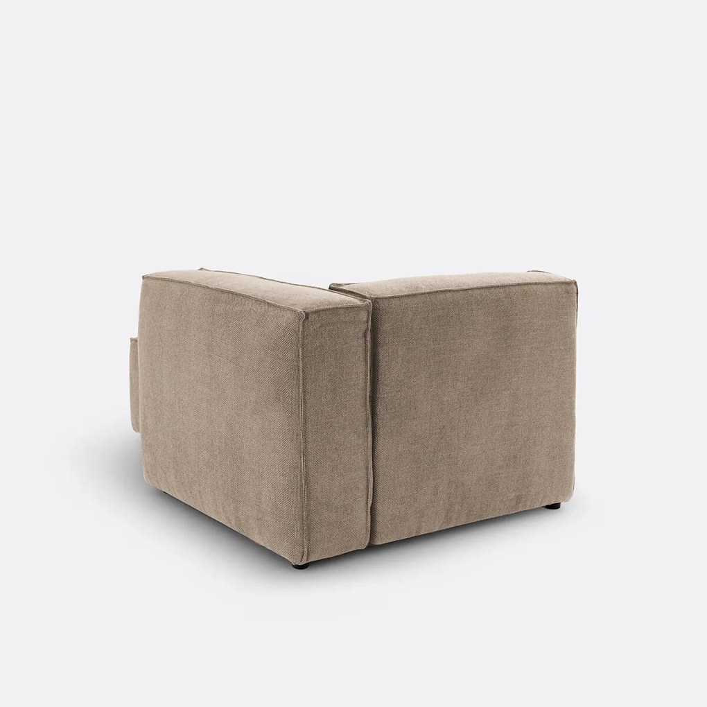 Element voor modulaire bank, in structuurstof, Seven