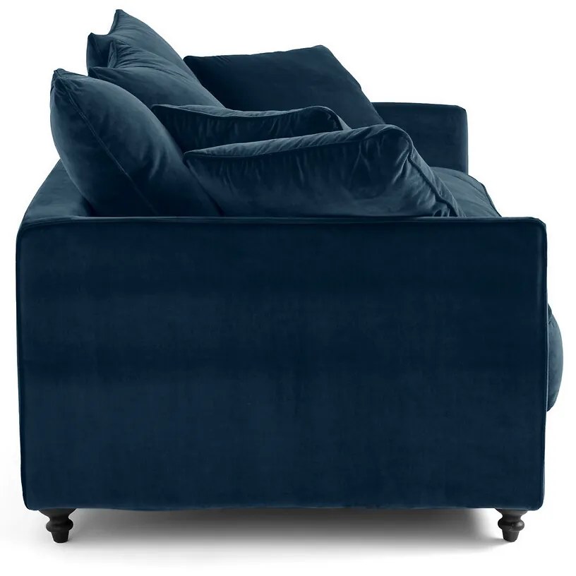 Omvormbare compacte bank. stonewashed fluweel, Lazare