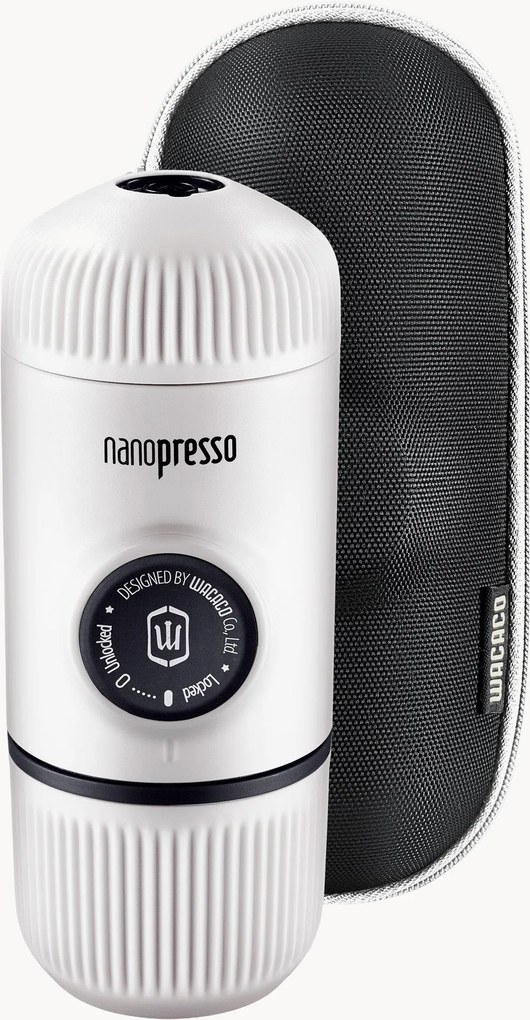 Draagbare espressomaker Nanopresso met hoesje
