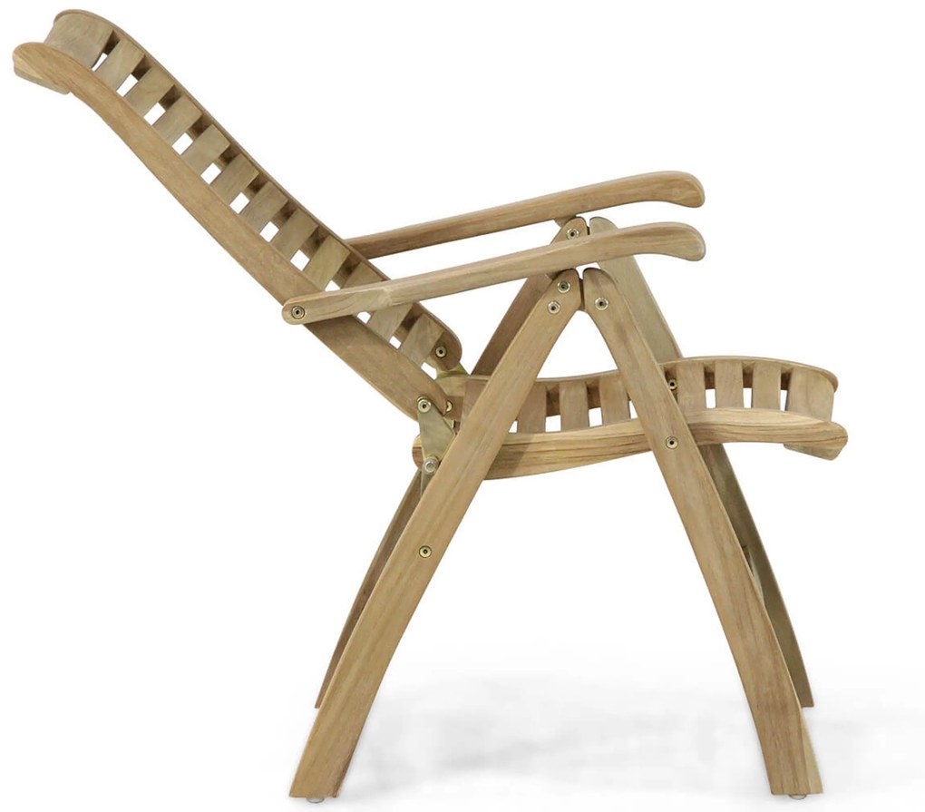 Tuinset 2 personen 80 cm Teak Taupe Garden Collections Birmingham/Derby