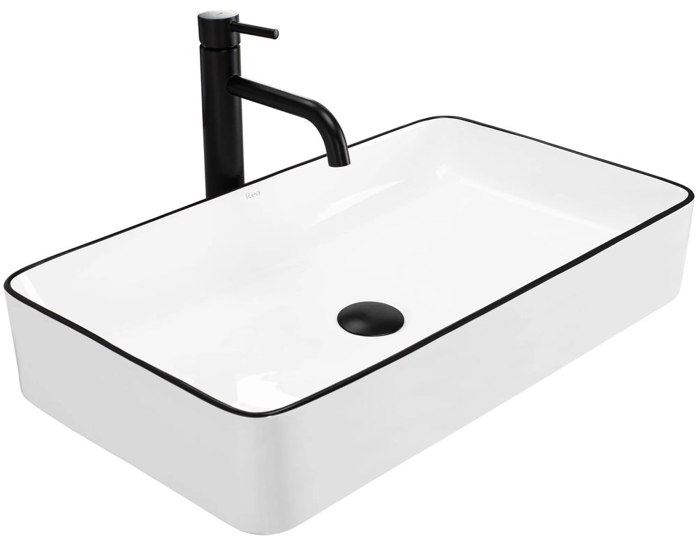 Opzetwastafel Denis Black Edge