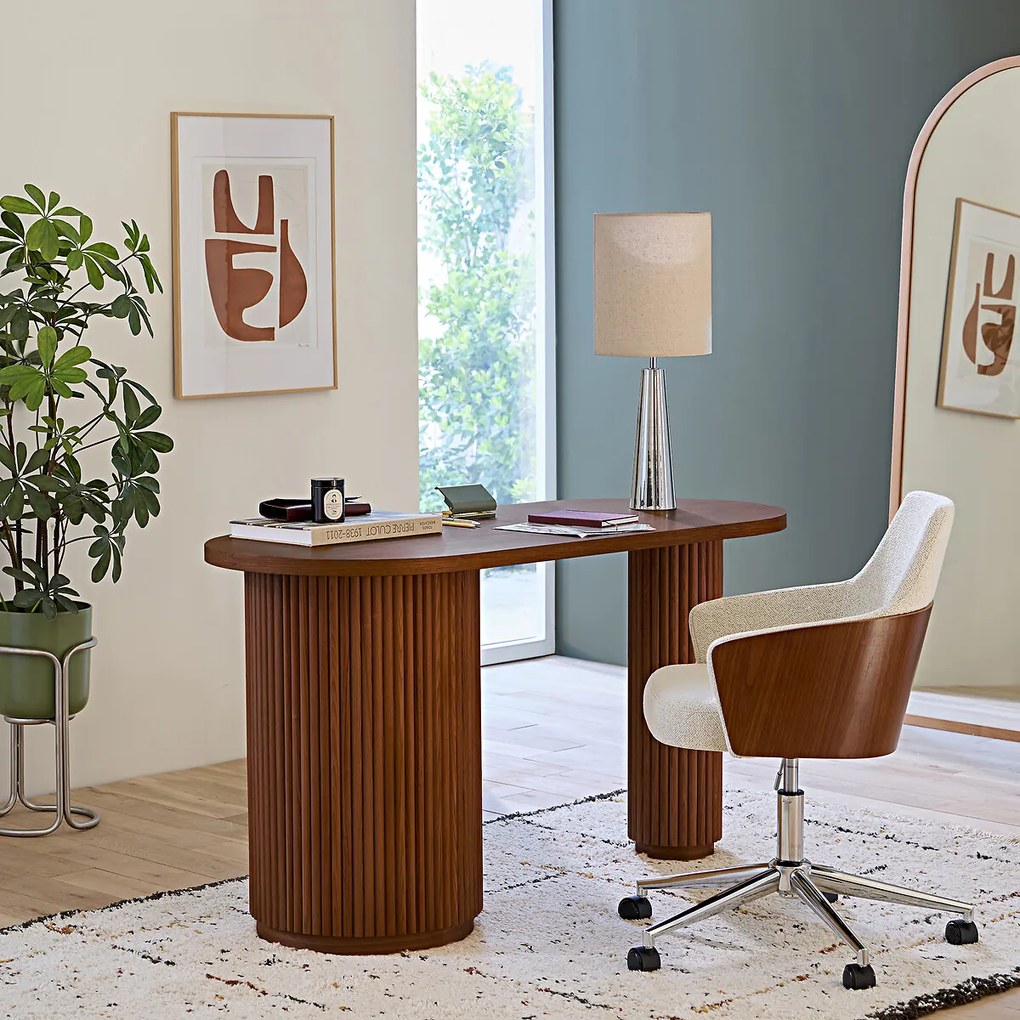 Bureau in organische vorm, 1 deur, Genna