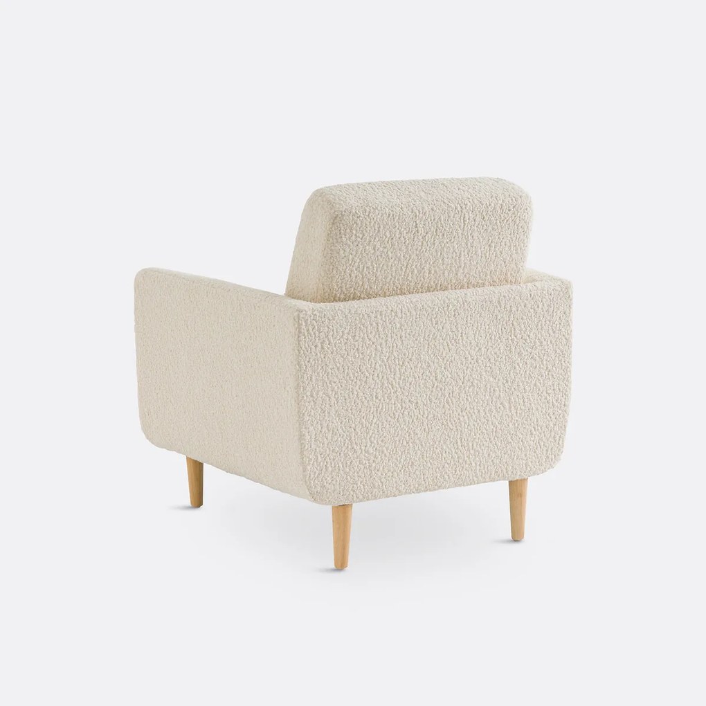 Fauteuil in bouclé stof, Jimi