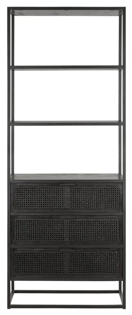 Must Living Spiderman Open Kast Met Lades Rotan - 75x40x190cm.